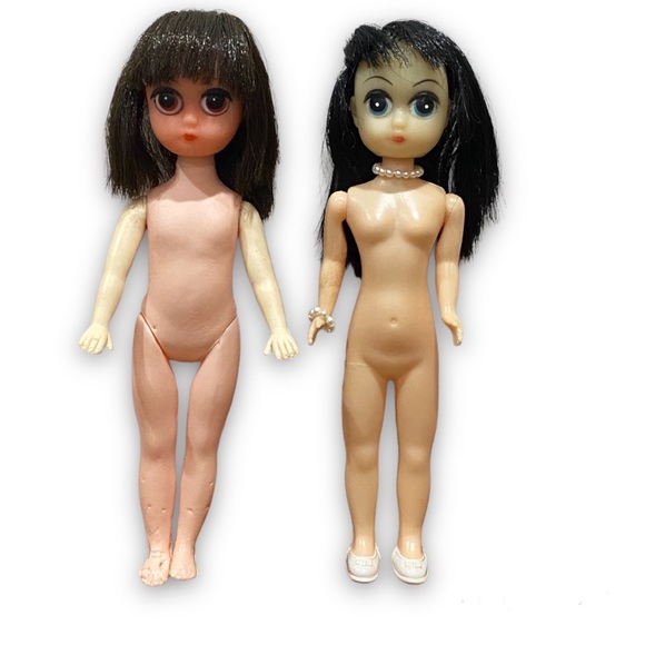 SOLD Vintage 60s Susie Sad Big Eye Mid Century Mod Dolls Bundle Keane - Picture 1 of 9